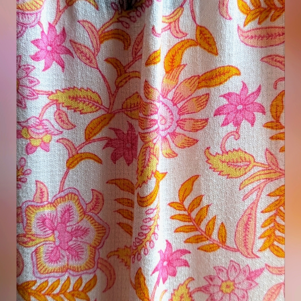 NWT.... Lucky Brand Floral High/low Boho Blouse Size Small - Picture 7 of 9